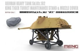 German Heavy Tank Sd.Kfz. 182 King Tiger Turret Maintenance Stand & Muzzle Cover